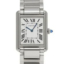 Cartier — Cartier Tank WSTA0052 ( 4323) 33.7mm Stainless Steel Silver #WW7579 — Watch — resale