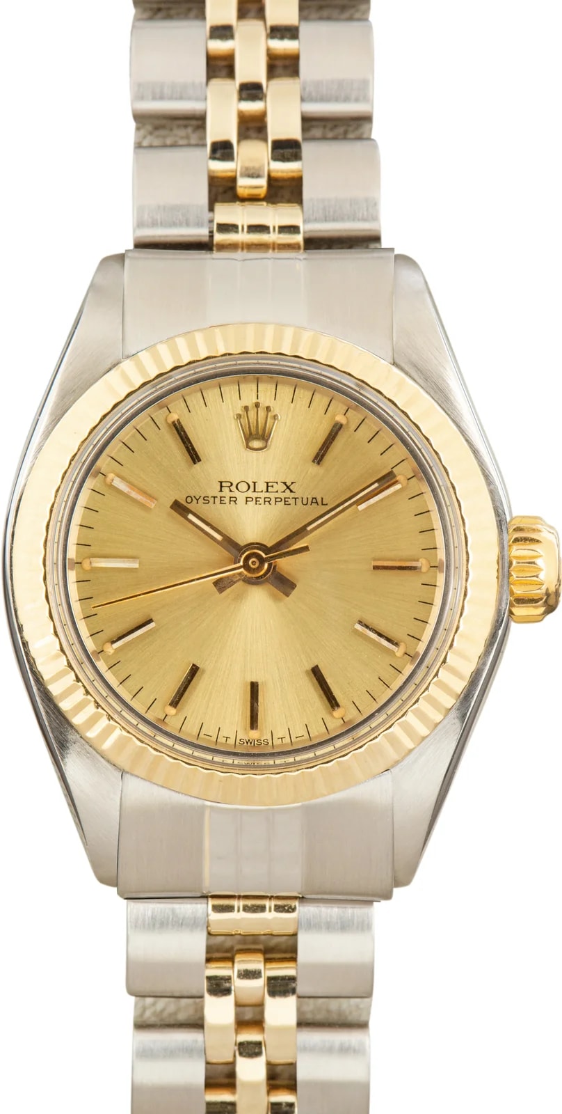 Rolex — Rolex Oyster Perpetual Ref 6719 Champagne Dial — Watch — resale