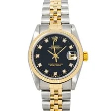 Rolex — Rolex Datejust 31mm 68273 Black Dial 18k Gold Jubilee — Watch — resale