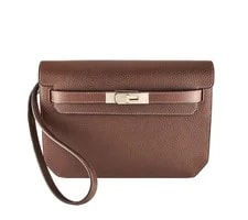 Hermès — Hermès Kelly Dépêches 25 Ebene With & Dust — Handbag — resale