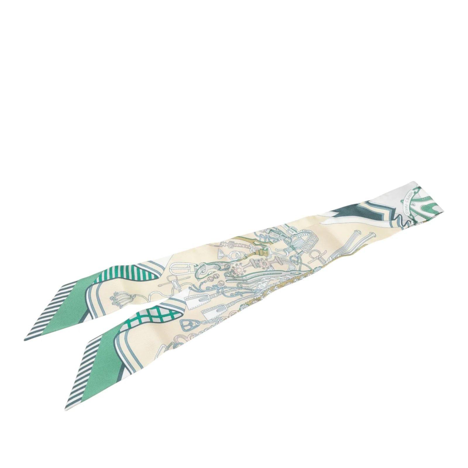 Hermès — Bouquets Sellier Twilly Scarf — Accessory — resale
