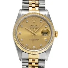 Rolex — Rolex Datejust 36 16233G Champagne/diamond 735717 — Watch — resale