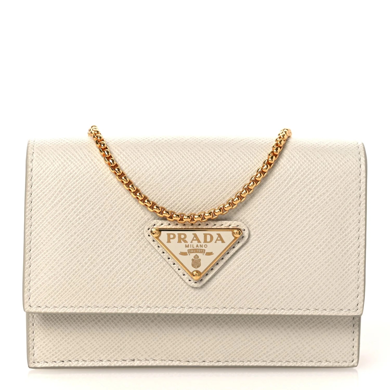 Prada — Card Holder With Chain Talco — Handbag — resale
