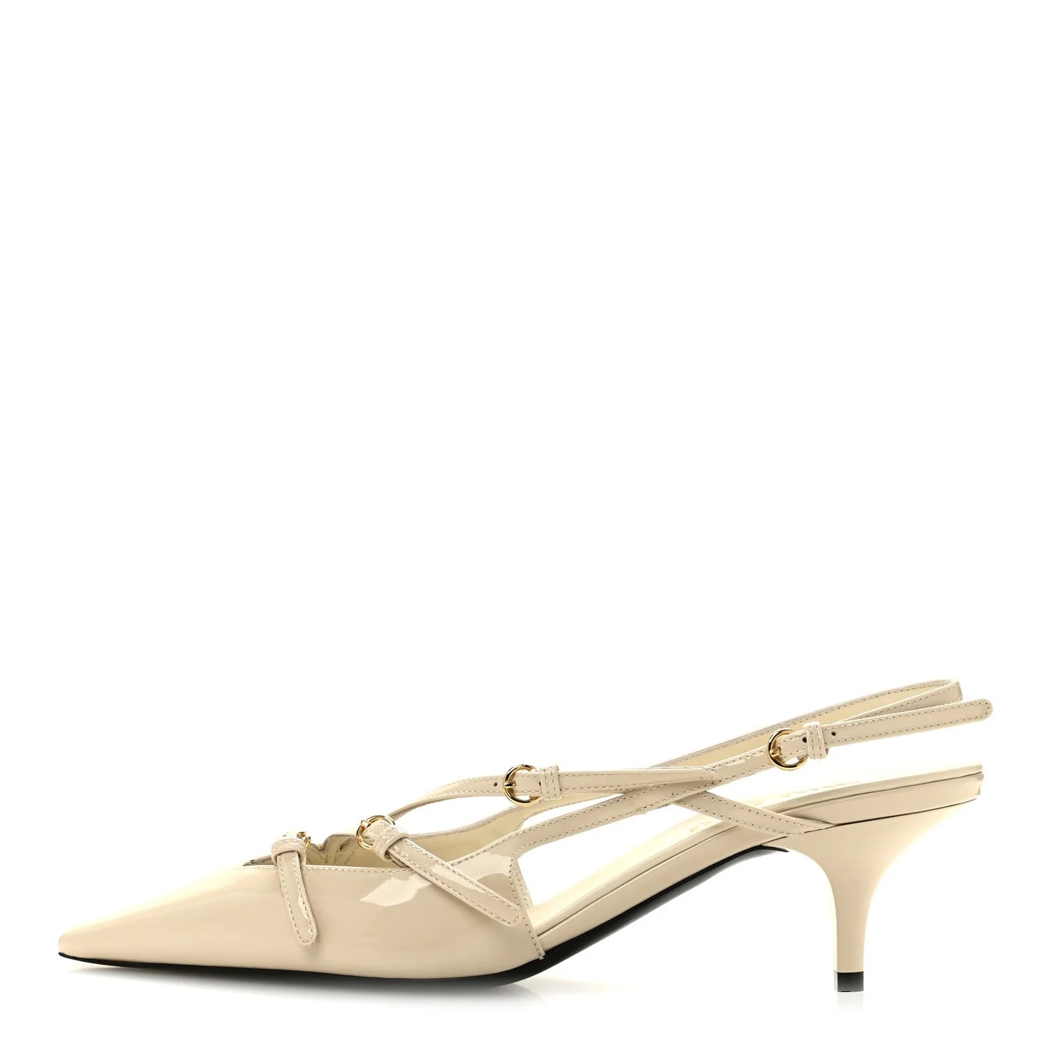 Miu Miu — Vernice Buckle 55mm Slingback 39 — Designer Shoe — resale
