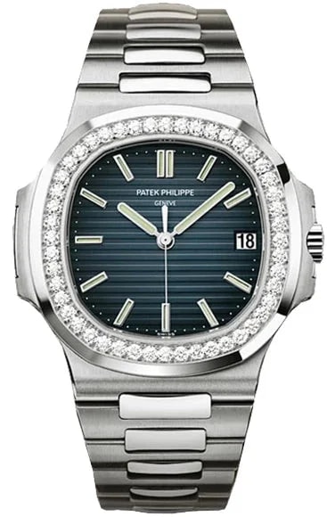 Worldofluxuryus — Patek Philippe Nautilus 18K White Gold&Diamonds — Watch — resale