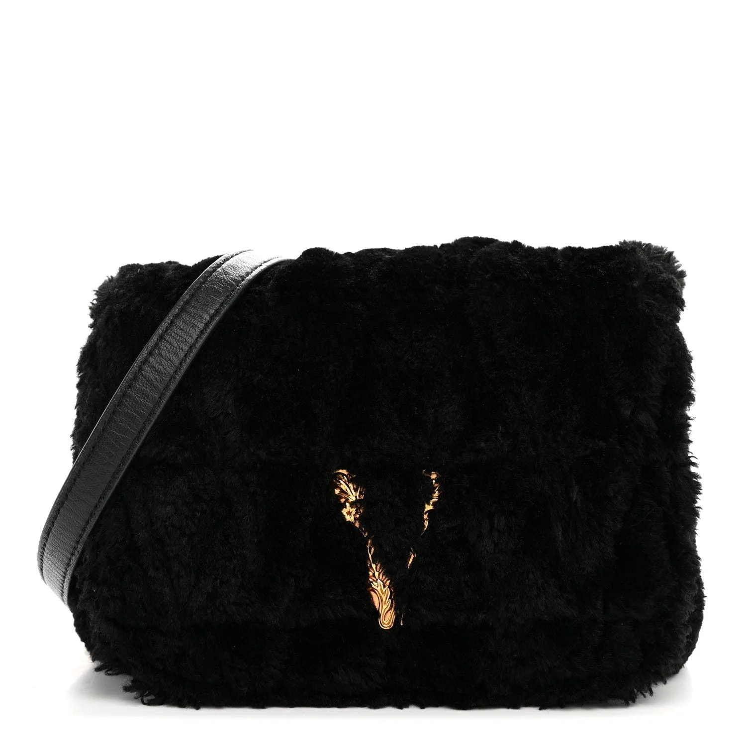 Versace — Faux Fur Virtus — Handbag — resale