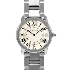 Cartier — Cartier W6701005 Ronde Solo LM Silver Dial SS S From Japan — Watch — resale
