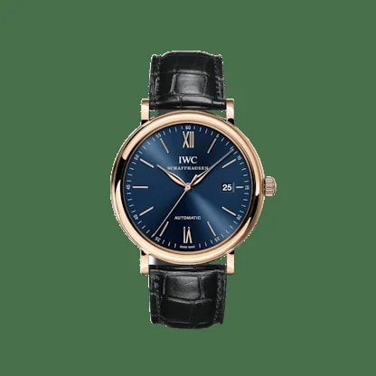 IWC Schaffhausen — IWC Schaffhausen Portofino Hand-Wound Moon Phase 18K Rose Gold — Watch — resale