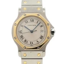 Cartier — Cartier Santos Octagon LM W2001583 Ivory Dial ( & ) GZl1jsax — Watch — resale