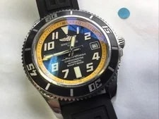 Breitling — Breitling Super Ocean 42MM A17364 Automatic Rubber Strap! Yellow & Black Dial! — Watch — resale