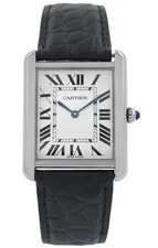 Cartier — Cartier Tank Solo 3169 W5200003 Medium Size Stainless Steel 27MM Quartz — Watch — resale
