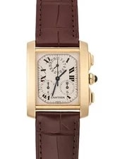 Cartier — Cartier Tank Francaise Chrono Reflex W5000556 Yellow Gold 28mm Quartz #KMW2424 — Watch — resale