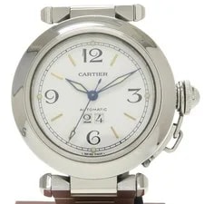 Cartier — Cartier Pasha C Date W31044M7 Stainless Steel 35mm Automatic #SNW338 — Watch — resale