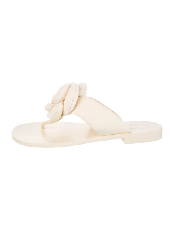 Chanel — 2025 Faux Accents Flip Flops — Designer Shoe — resale