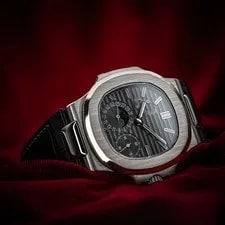 Patek Philippe — Patek Philippe Nautilus Moonphase 5712G-001 18k White Gold 40mm W/ Box & Papers — Watch — resale