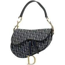 Dior — Christian Dior Trotter Pattern Saddlebag One Logo ... — Handbag — resale