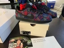 Nike SB — NEW Nike SB Dunk Low Pro Nardwaur I11493-600 7.5 9 Plaid Tartan — Sneaker — resale