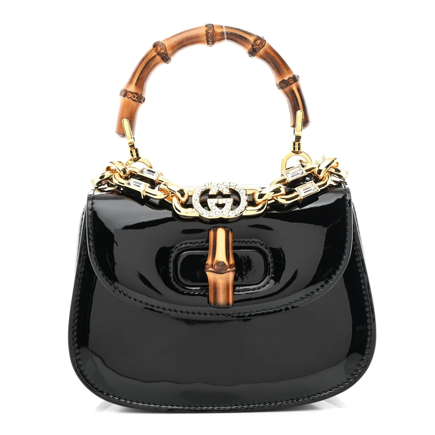 Gucci — Mini Bamboo 1947 Top Handle Chain — Handbag — resale