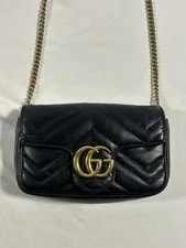 Gucci — Gucci Authentic GG Marmont Super Mini Crossbody — Handbag — resale