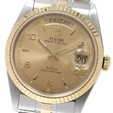 Tudor — Tudor Prince Date Day 76213 YG2 Tone Gold Dial Automatic Watch_916508 — Watch — resale