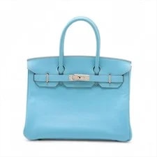 Hermès — Hermès Birkin 30 le Tournay Mysore Celeste Metal Fittings □P:2012 — Handbag — resale