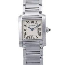 Cartier — Cartier Tank Francaise SM H25mm W20mm Stainless Steel Ivory Dial W51008Q3 — Watch — resale