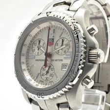 Tag Heuer — Tag Heuer CT1112 Link Series Silver Dial Chronograph Quartz 41mm — Watch — resale
