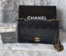 Chanel — Chanel Diana Flap Plated Small — Handbag — resale