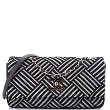 Chanel — Chanel CC Flap Woven Striped Medium — Handbag — resale