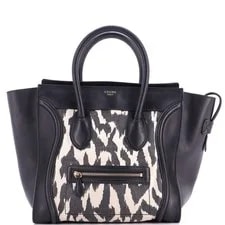 Celine — Celine Luggage Printed and — Handbag — resale
