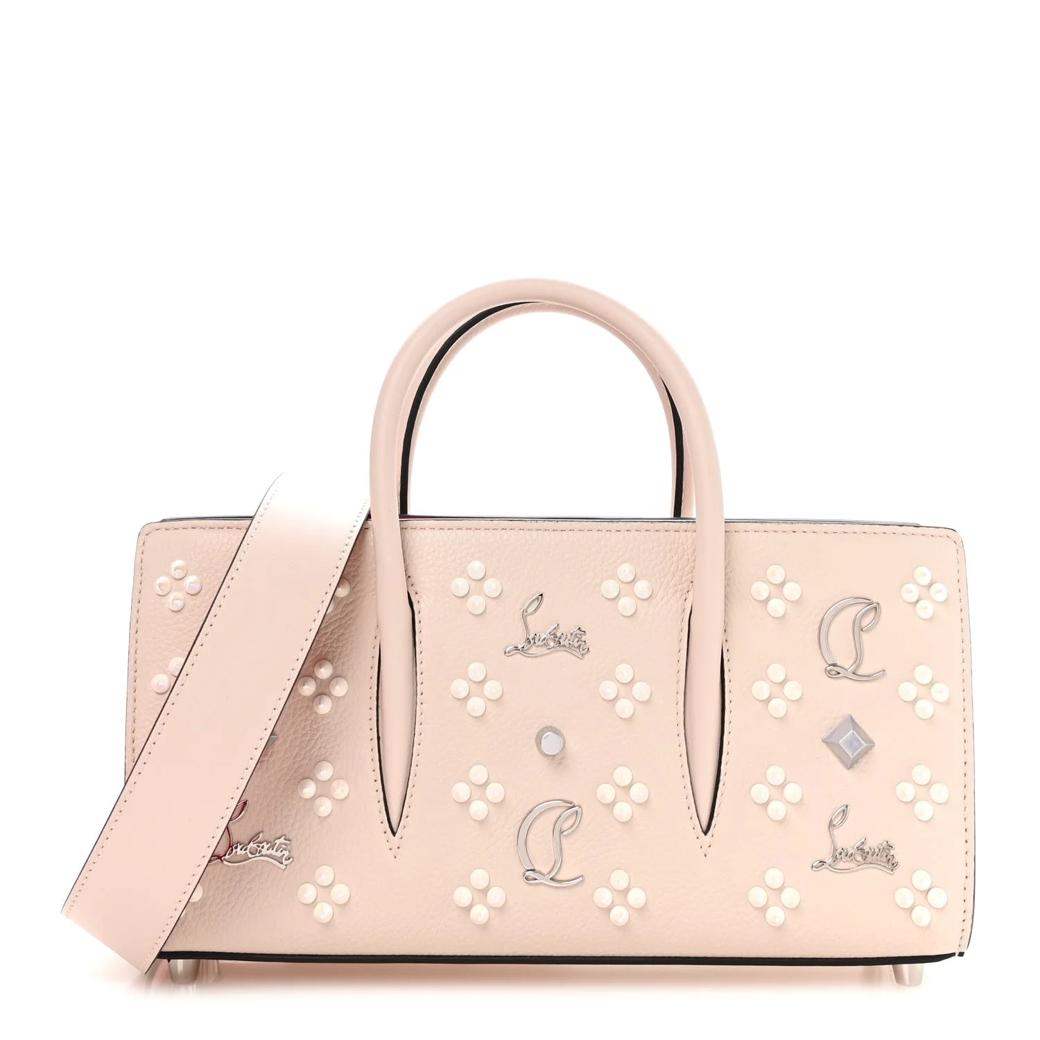 Christian Louboutin — Spikes Loubinthesky Paloma Baguette Leche — Handbag — resale