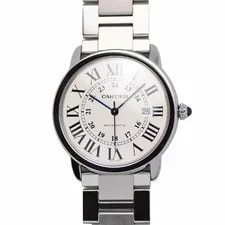 Cartier — Cartier Ronde Solo XL Automatic S Self Winding Date Silver Dial W6701011 Pol — Watch — resale