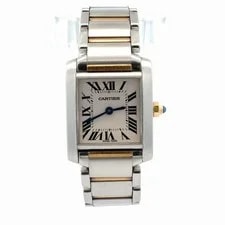 Cartier — Cartier Tank Francaise 2384 W51007Q4 Two Tone Box Card 2022 Quartz — Watch — resale