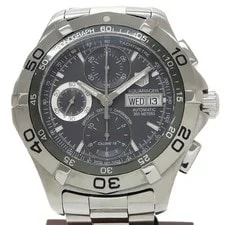 TAG Heuer Aquaracer Day-Date CAF5011 Stainless Steel 43mm Automatic #SNW357