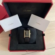 Cartier — Current Item 2.44 Million Cartier Tan Louis Yg Manual Winding Lm Warranty — Watch — resale