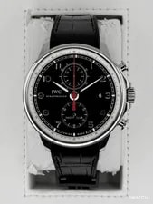IWC — 2011 IWC Portuguese Chronograph 45mm IW390204 Stainless Steel Black Dial — Watch — resale