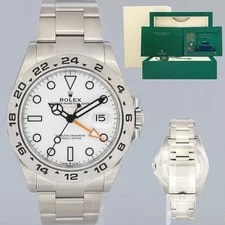 Rolex — 2024 NEW Papers Rolex Explorer II 226570 White Polar Steel Date 42mm Box — Watch — resale