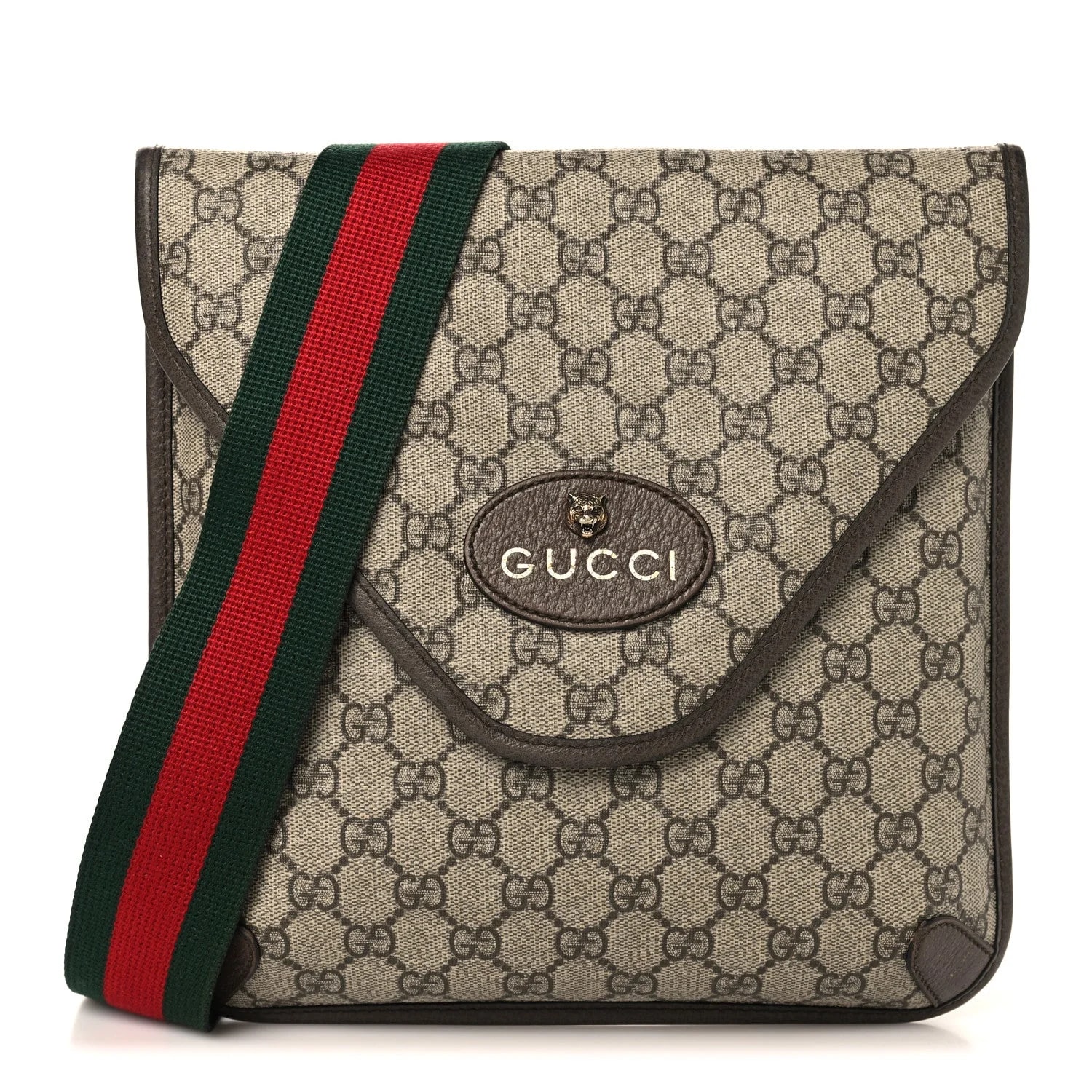 Gucci — Web Medium Neo Flap Messenger New Acero — Handbag — resale