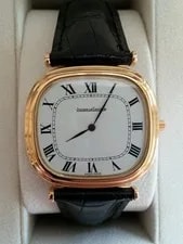 Jaeger-LeCoultre — Jaeger-LeCoultre, Genuine From Private Collection. 18K-Enamel Dial, 18K Buckle — Watch — resale