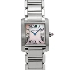 Cartier — Cartier Tank W51028Q3 ( 2384) 25mm Stainless Steel Pink #WW3716 — Watch — resale