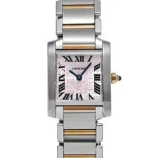 Cartier — Cartier Tank Francaise SM 160th Anniversary W51036Q4 Pink Quartz US — Watch — resale