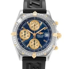 Breitling — Breitling Chronomat B13050.1 39mm Blue Steel Gold Chronograph 1995 — Watch — resale
