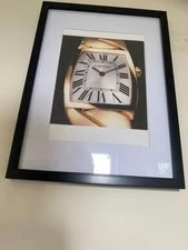 Cartier — Framed Cartier, la Dona de Advert C90’s 45cm X 32cm — Watch — resale