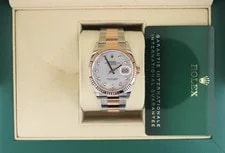 Rolex — 2023 Rolex Datejust 126231 White MOP Diamond Dial TT Rose Oyster W/ Papers 36mm — Watch — resale