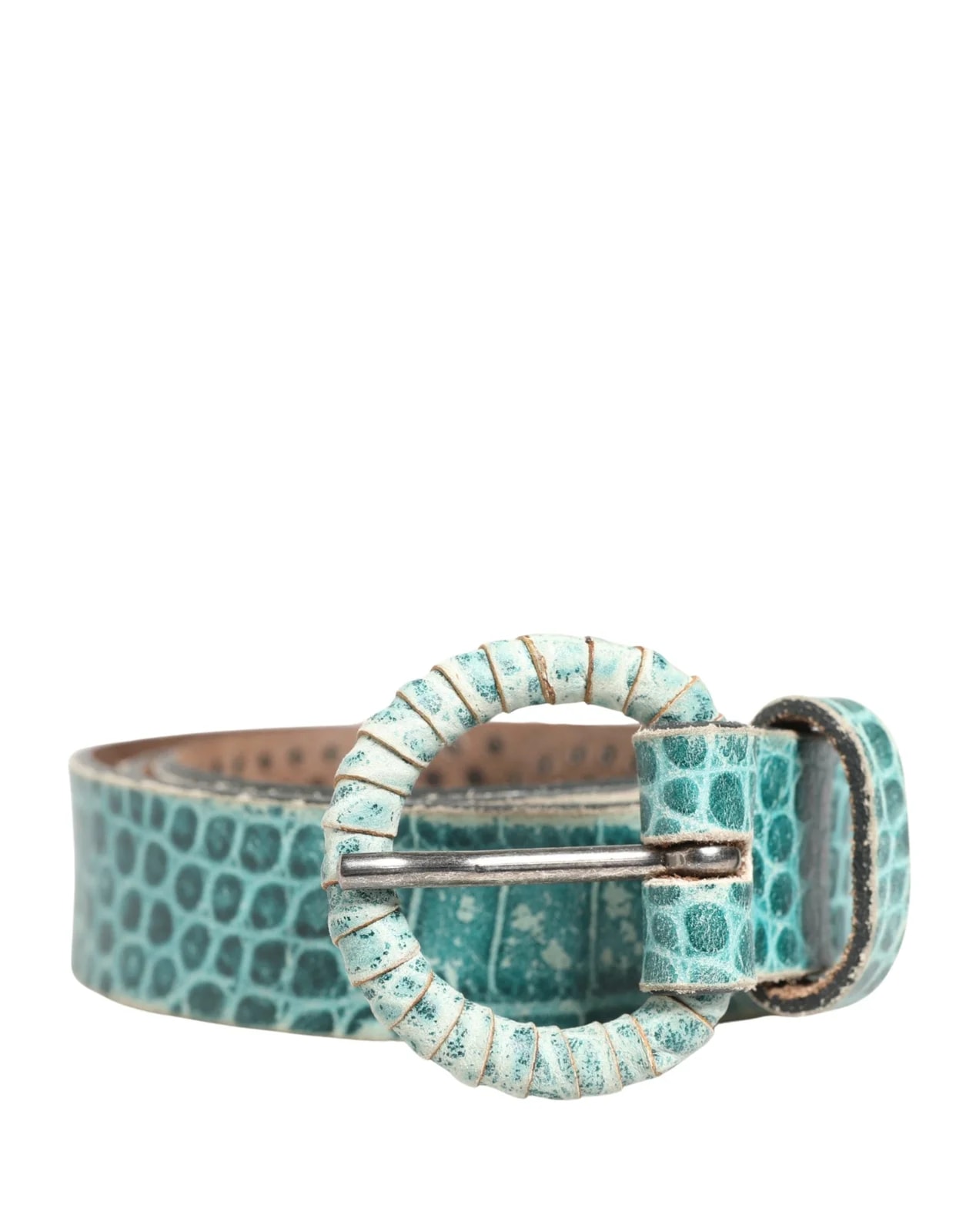 Scervino Street — Scervino Street Croco Print Studded Belt — Accessory — resale
