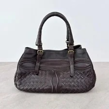 Bottega Veneta — Bottega Veneta Mini Dark Auth — Handbag — resale