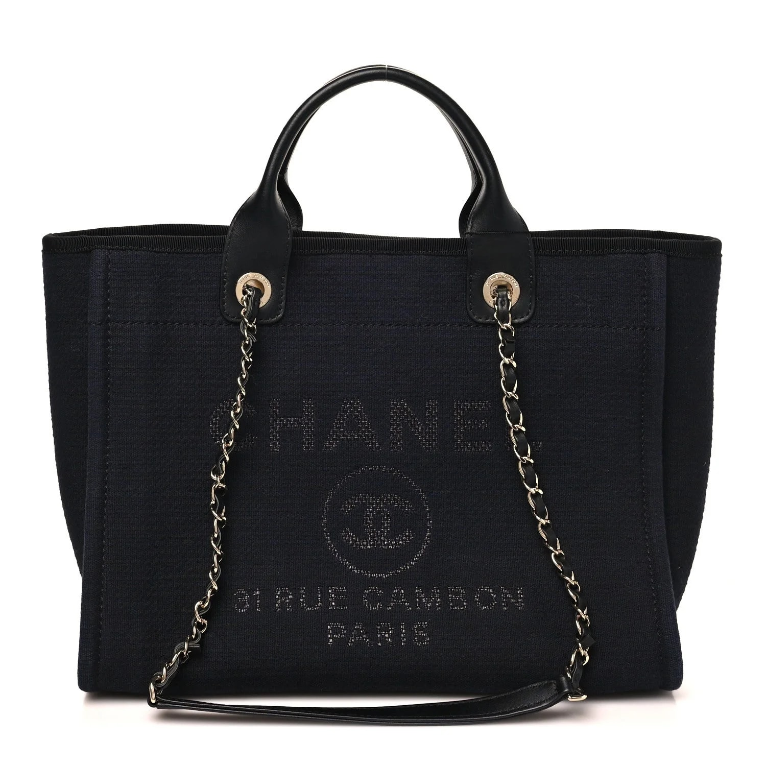 Chanel — Mixed Fibers Small Deauville — Handbag — resale