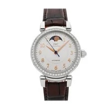 IWC — IWC Da Vinci Moon Phase Steel Auto 36mm Diamond Strap IW4593-07 — Watch — resale