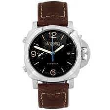 Panerai — Panerai Luminor 1950 3 Days Flyback Steel Black Dial 44mm PAM00524 Full Set — Watch — resale