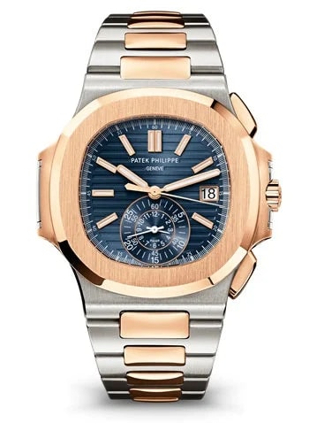 Worldofluxuryus — Patek Philippe Nautilus Chronograph 18K Rose Gold & Stainless Steel — Watch — resale
